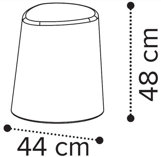 Modum Elite Silver Birch Italian Fabric Round Pouf