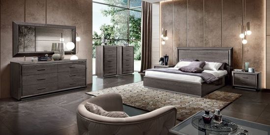 Modum Elite Silver Birch Italian Wall Mirror - 159cm x 79cm