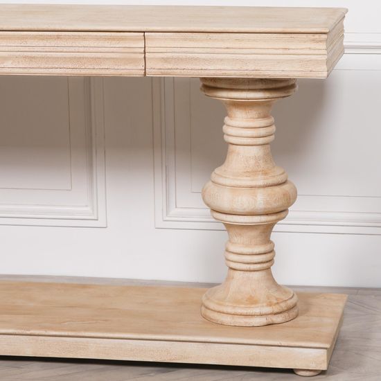 Mango Wood 2 Drawer Large Console Table