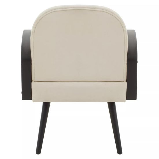 Hala Natural Velvet Fabric Upholstered Armchair