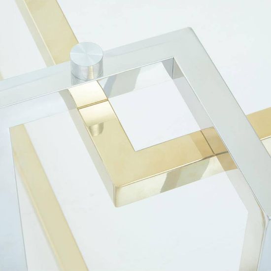 Layne Glass Coffee Table with Chrome Base