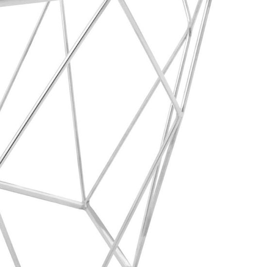 Shalimar Glass Octagonal Coffee Table with Chrome Base