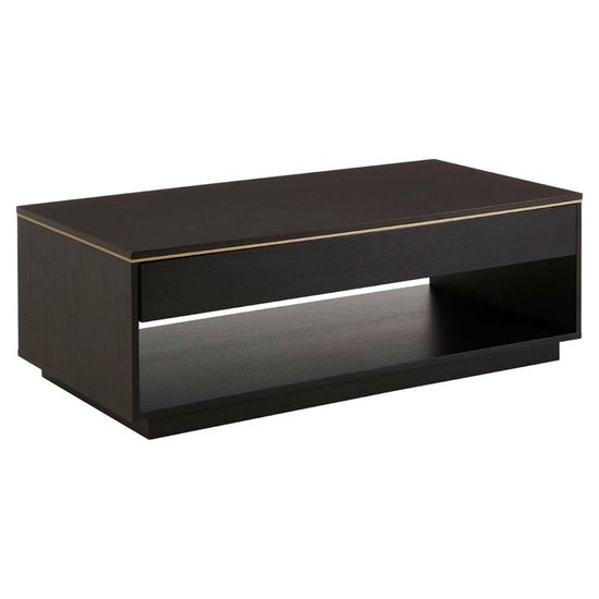 Diamond Dark Wood Storage Coffee Table