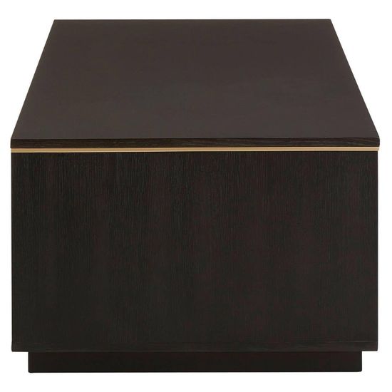 Diamond Dark Wood Storage Coffee Table