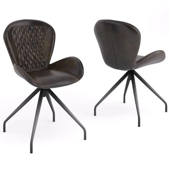 Clearance - Aleah Bottle Green Leather Dining Chair - Brand New Item