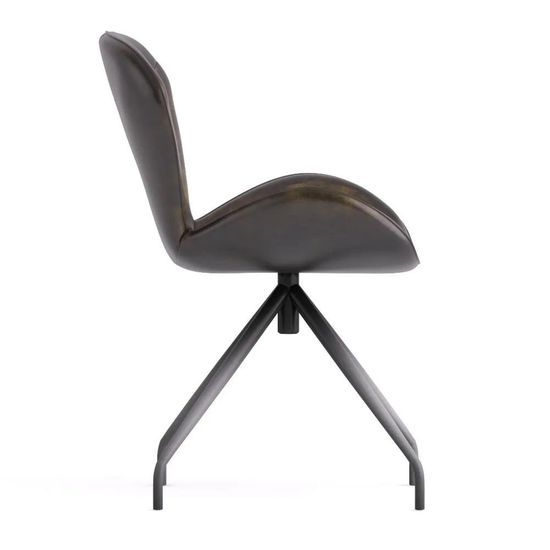 Clearance - Aleah Bottle Green Leather Dining Chair - Brand New Item