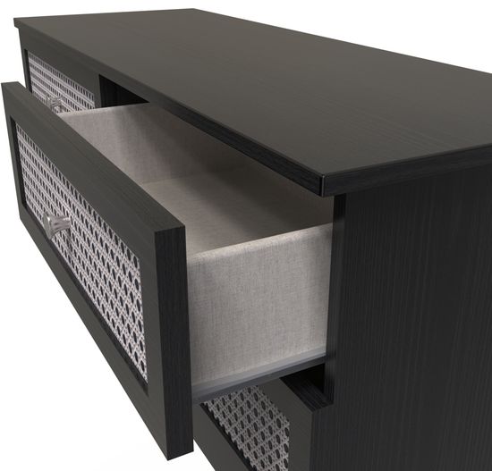 Rattan and Black Ash Bed Box