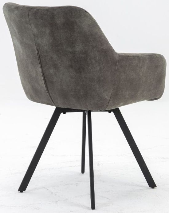 2 x Jade Olive Fabric Dining Armchair