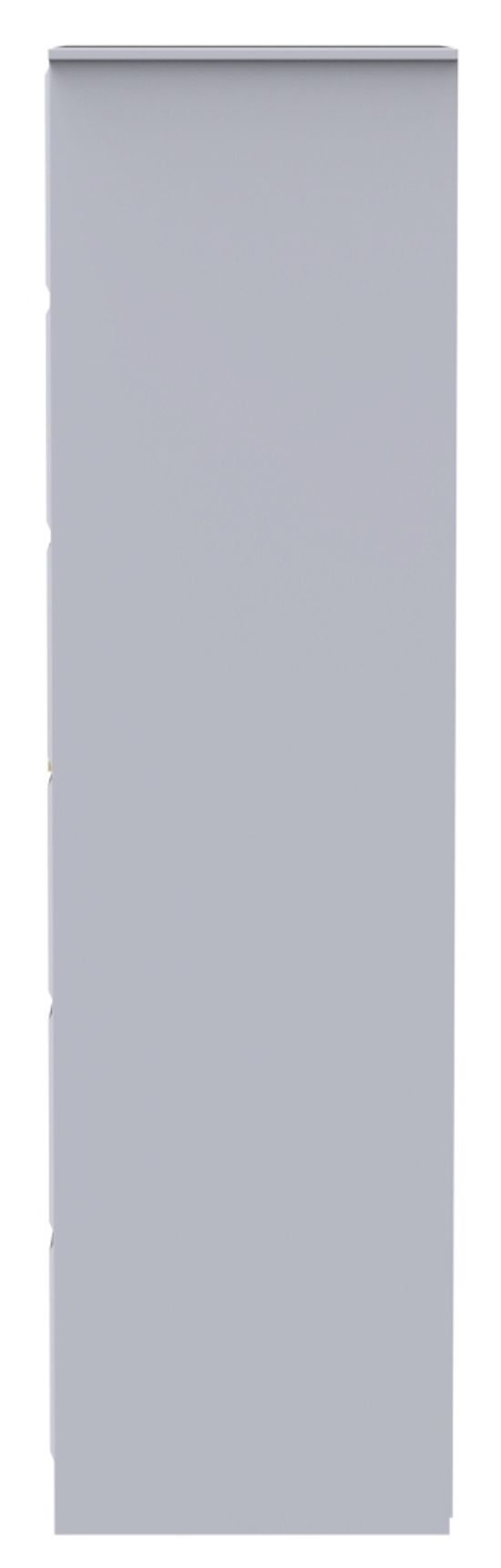 Cube White 2 Door Plain Tall Wardrobe