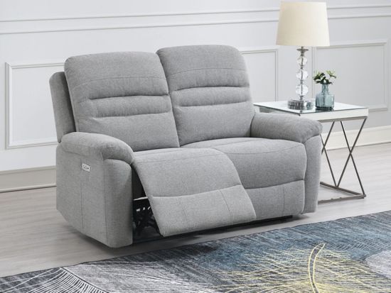 Belford Grey Fabric 3+2 Recliner Sofa Suite
