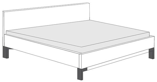 Wiemann Breda Wooden Headboard Bed in White - Variation Available