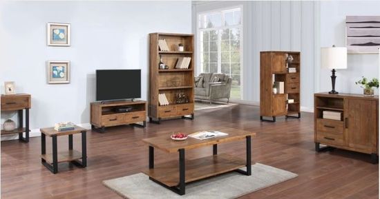 Pembroke Rustic Pine High Bookcase