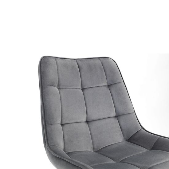 Findlay Walnut 4 Seater Square Dining Set with 4 Hadid Grey Chairs