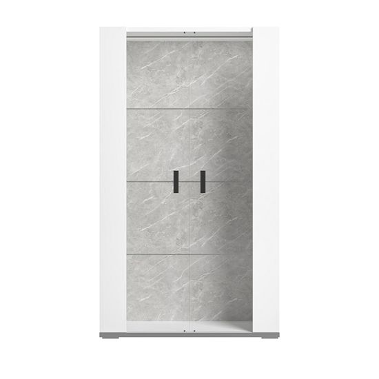 Modern Mara White Italian 2 Door Vitrine