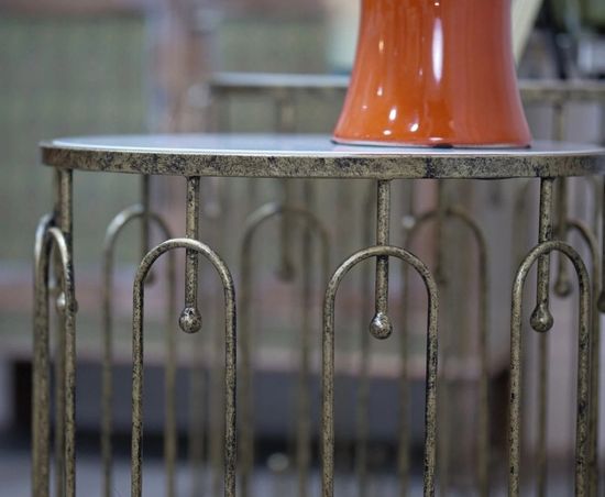 Mindy Brownes Estela Antique Gold Marble Side Table (Set of 2)