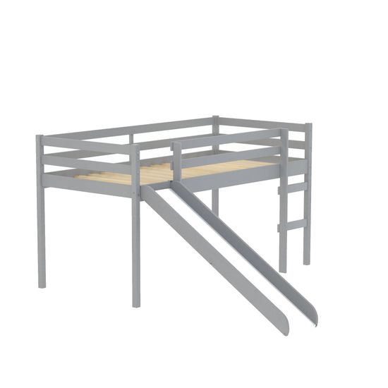 Frankie Kids Grey Wood Midi Sleeper Bed