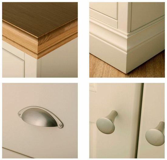 Versailles Ivory Painted 4 Door Wardrobe