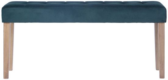 Ashbury Green Fabric Large Dining Bench
