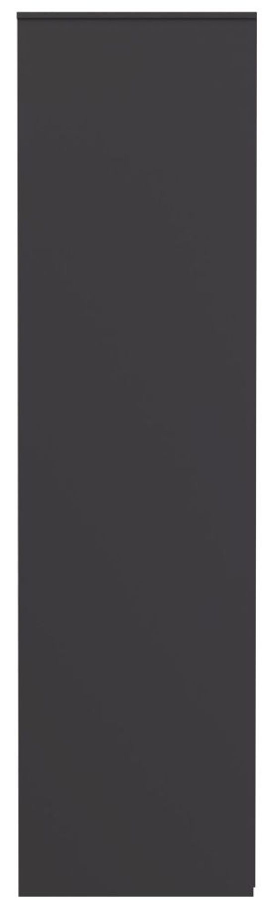 New York Graphite 2 Door 2 Drawer Tall Wardrobe