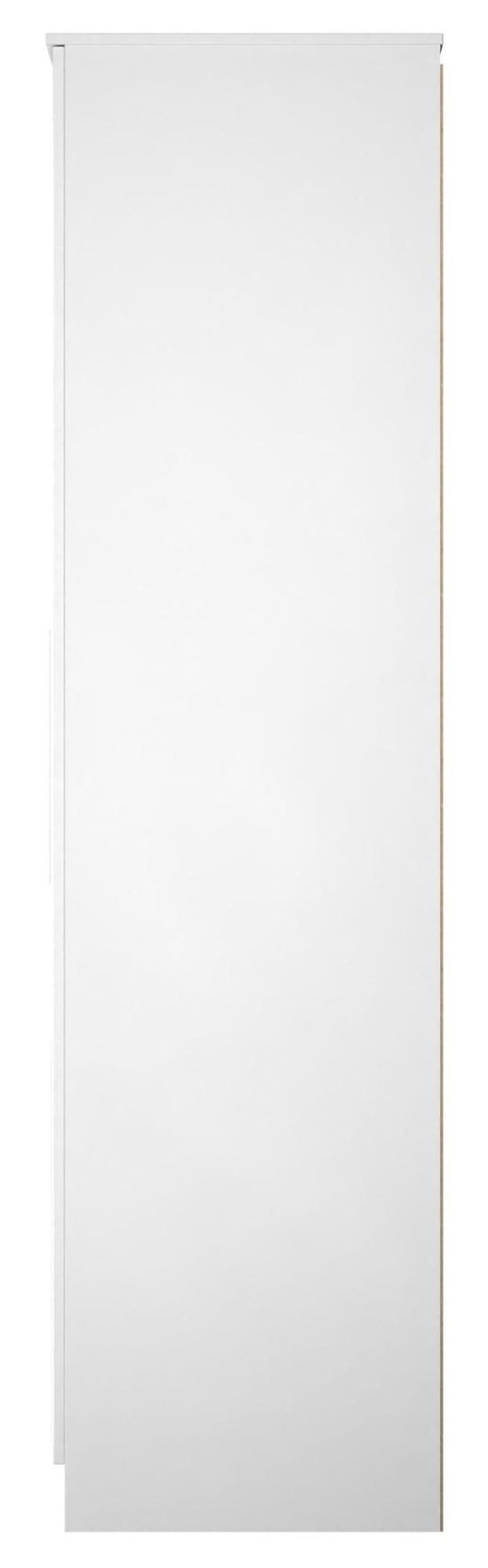 Worcester White 2 Door Tall Wardrobe - 1 Mirror
