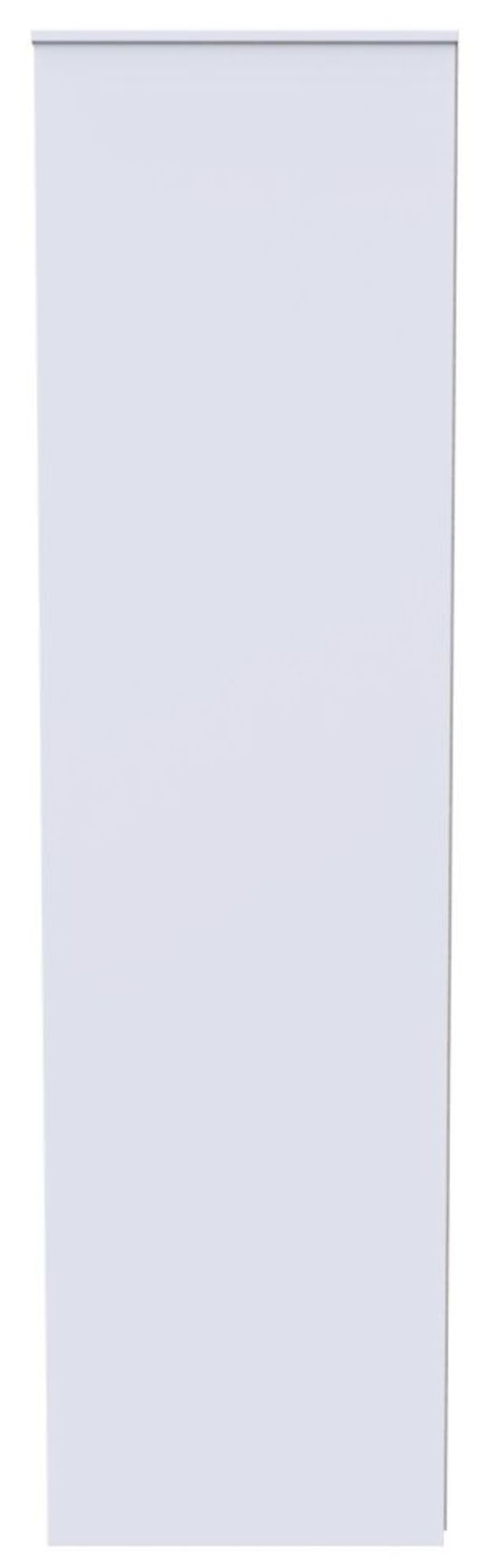 Pixel White 2 Door Plain Tall Wardrobe