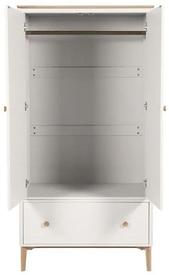 Vida Living Marlow Cashmere Oak 2 Door 1 Drawer Combi Wardrobe