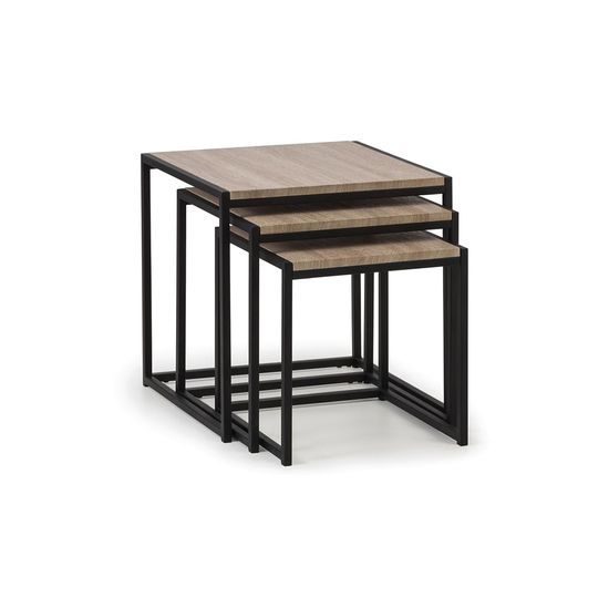 Tribeca Oak Nest of 3 Tables