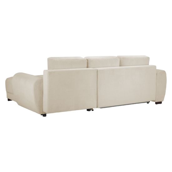 Azzuro Cream Universal Corner Sofabed with Storage