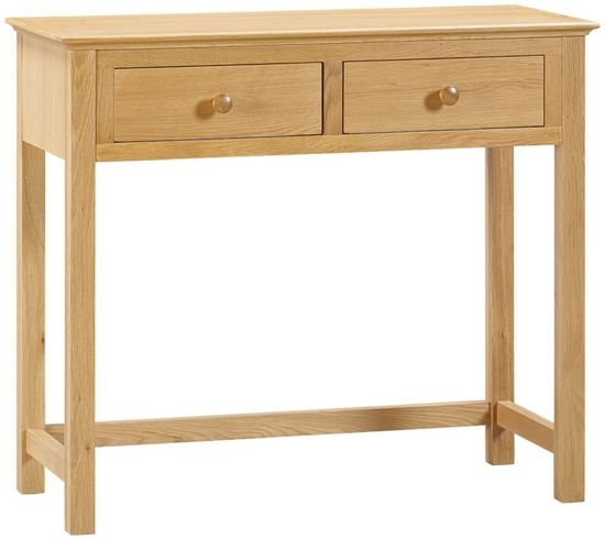 Arlington Oak 2 Drawer Dressing Table
