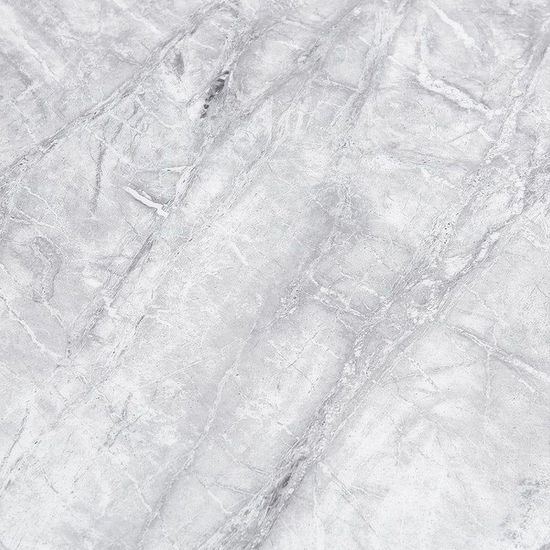 Louis Grey Marble and Chrome Coffee Table