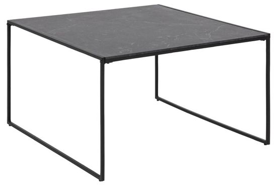 Clearance - Infinity Black Melamine Top Square Large Coffee Table - FSS14837