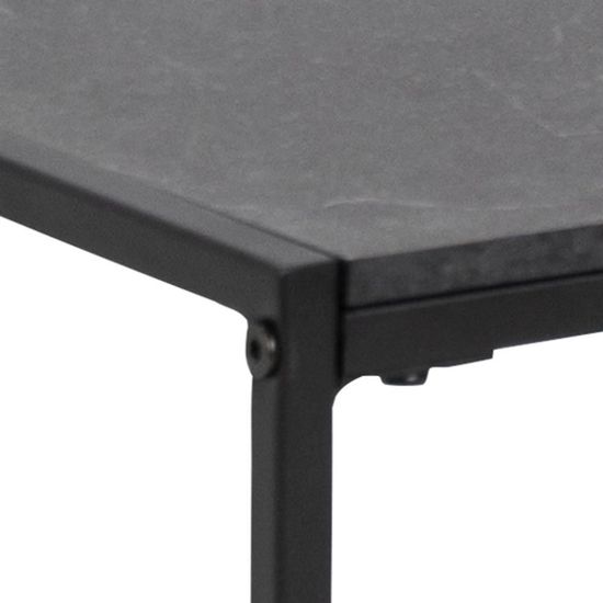 Clearance - Infinity Black Melamine Top Square Large Coffee Table - FSS14837