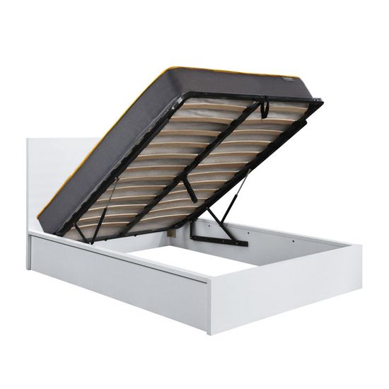 Oslo White Ottoman Storage Bed - Sizes Available