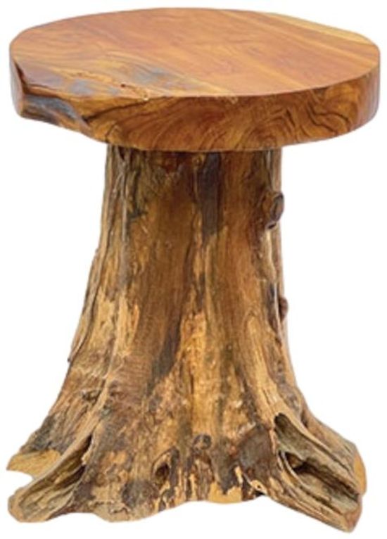 Teak Root Round Side Table