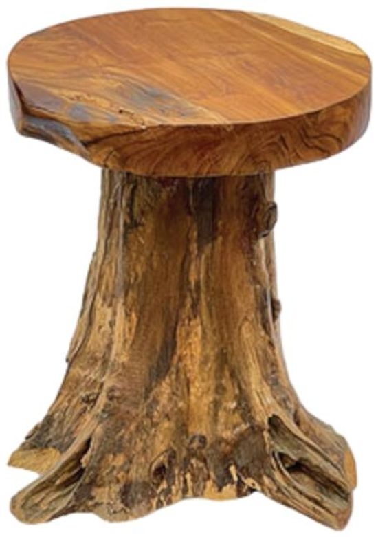 Teak Root Round Side Table