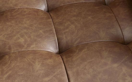 Henley Brown Faux Leather 3 Seater Sofa