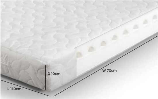 Clearance - Airwave Foam Cotbed Mattress - FSS15176