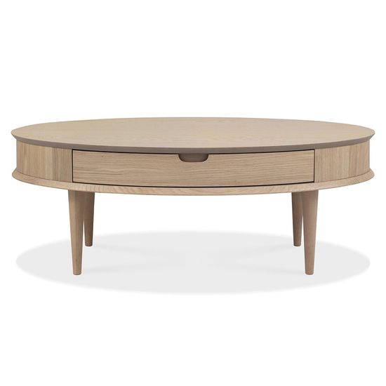 Bentley Designs Dansk Scandi Oak 1 Drawer Coffee Table