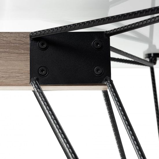 Bentley Designs Miro Clear Tempered Glass 6 Seater Dining Table