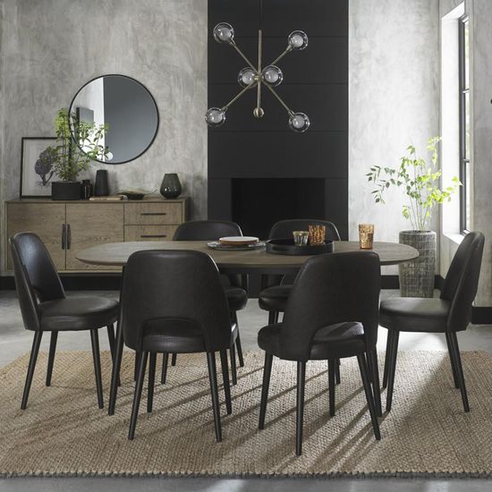 2 x Bentley Designs Vintage Peppercorn Old West Vintage Upholstered Dining Chair