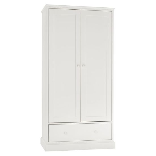 Bentley Designs Ashby White 2 Door Combi Wardrobe