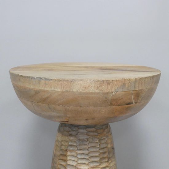 Dutch Wooden Round Side Table - 8959