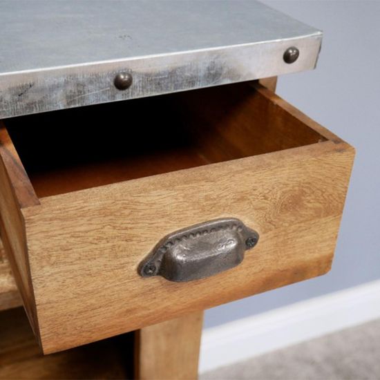 Dutch Mango Wood 2 Drawer Bar Counter