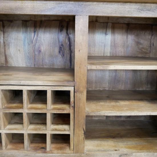 Dutch Mango Wood 2 Drawer Bar Counter