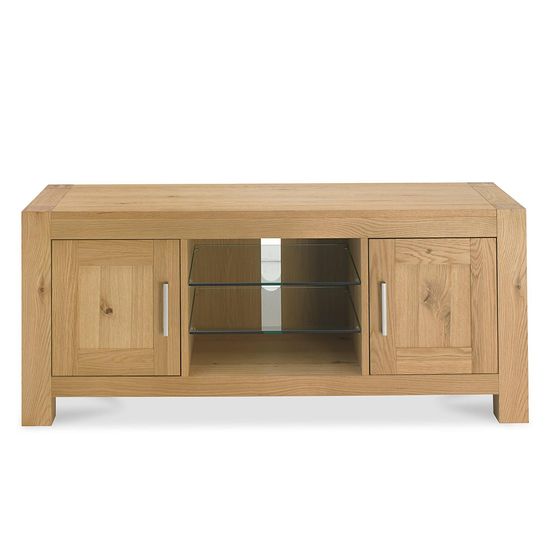 Bentley Designs Turin Light Oak Entertainment Unit Upto 55in Plasma