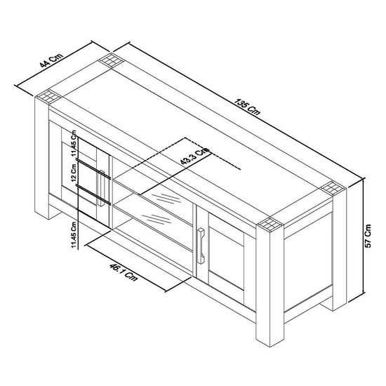 Bentley Designs Turin Light Oak Entertainment Unit Upto 55in Plasma