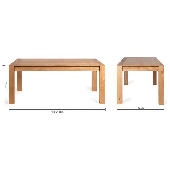 Bentley Designs Turin Light Oak 6-10 Seater Extending Dining Table with 8 Cezanne Petrol Blue Velvet Chairs - Black Legs