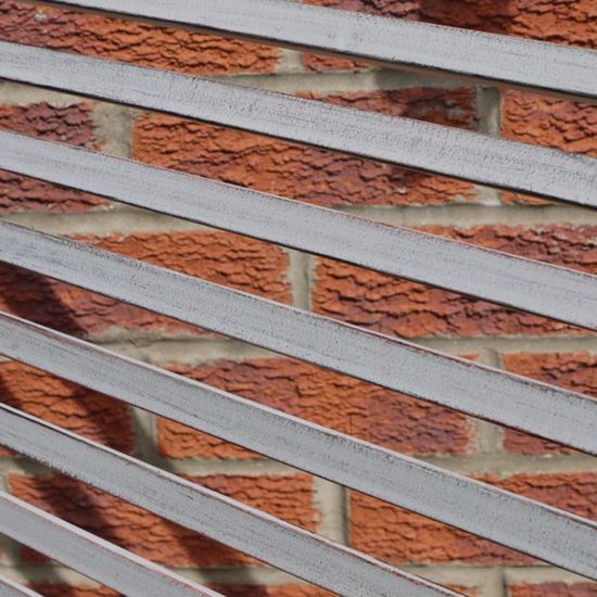 Antique Grey Metal Lounger