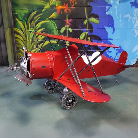 Red Metal Aeroplane
