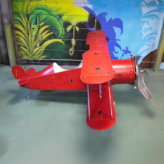 Red Metal Aeroplane